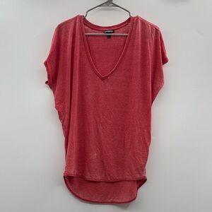 Express Women's Short Sleeve‎ Red Tee